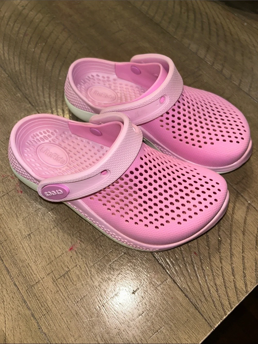CROCS Kids Pink LiteRide Clog size 11 toddler